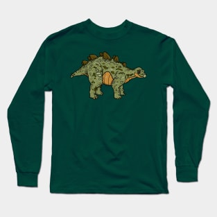 Spike-Tailed Stegosaurus Long Sleeve T-Shirt